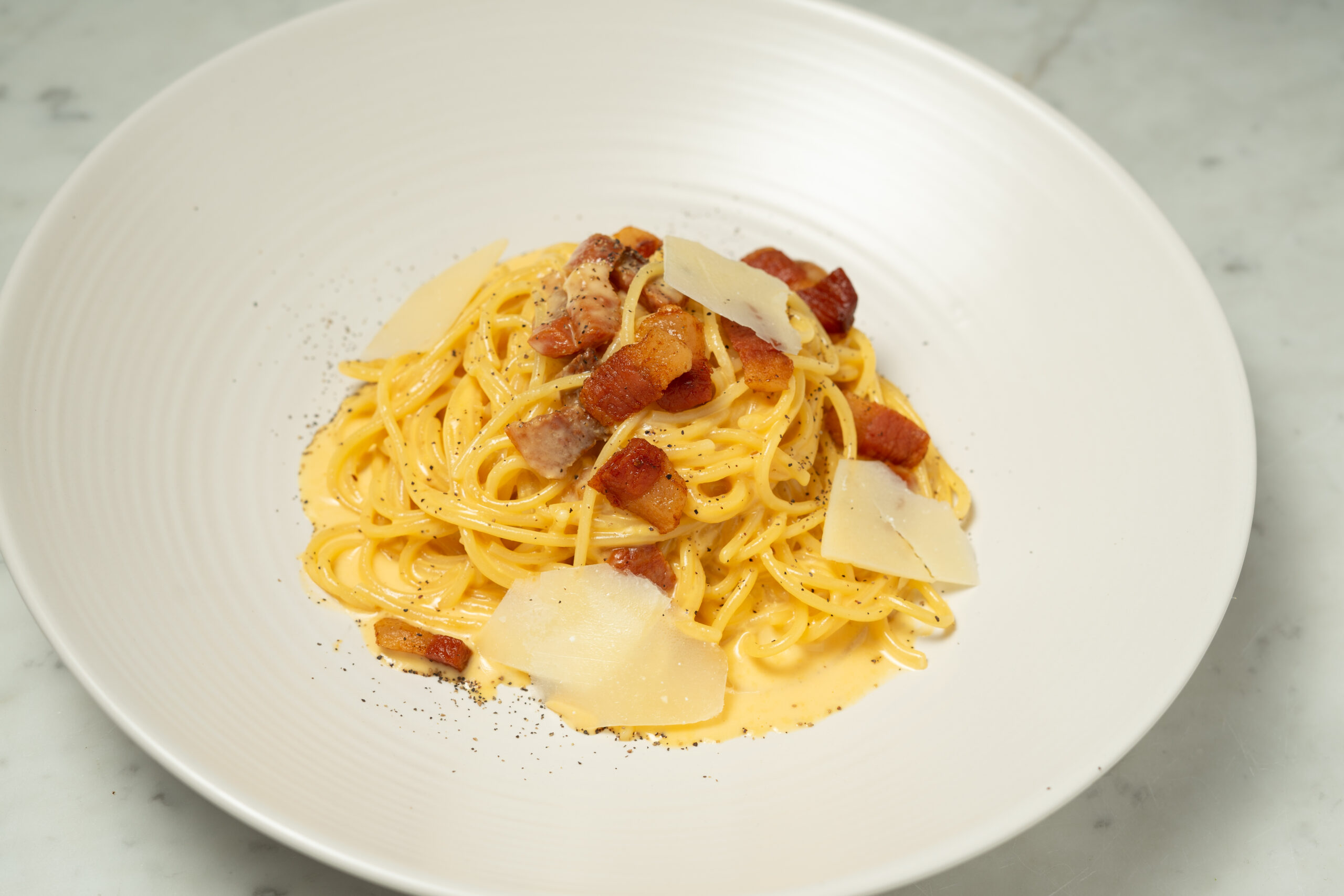 Authentic spaghetti carbonara